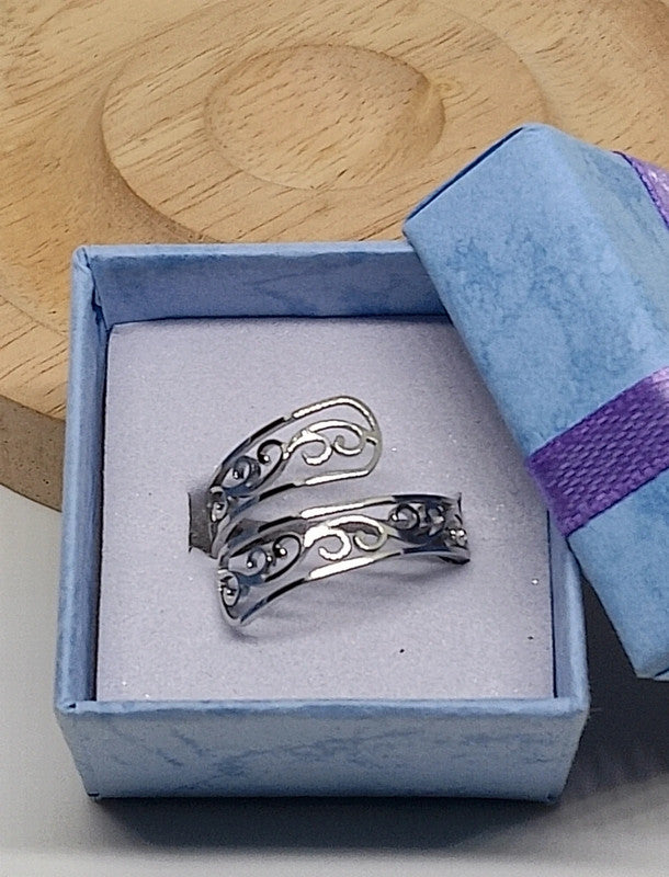 Bague cuillère en acier inoxydable