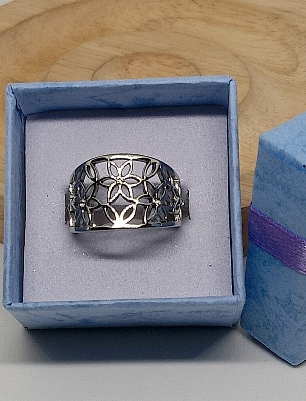 Bague en acier inoxydable 17mm