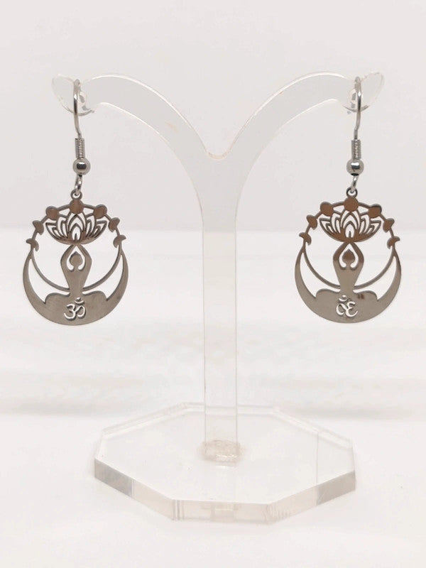 Boucles d'oreilles OM tibétain