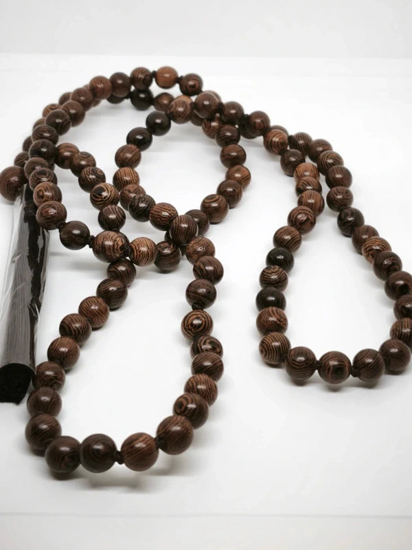 Collier Mala en bois de santal 8mm
