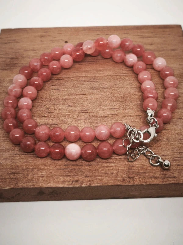 Collier en perles de soleil 6mm