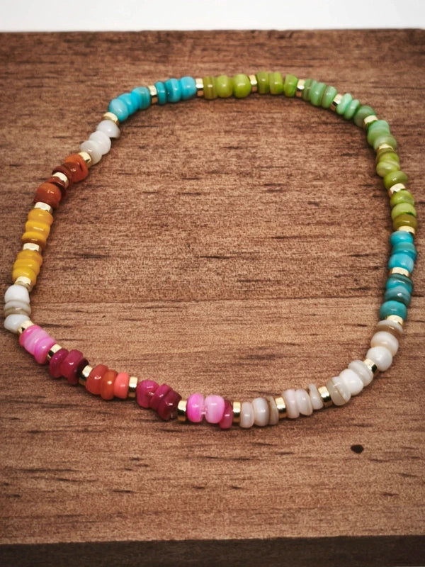 Bracelet multiperles de coquillages