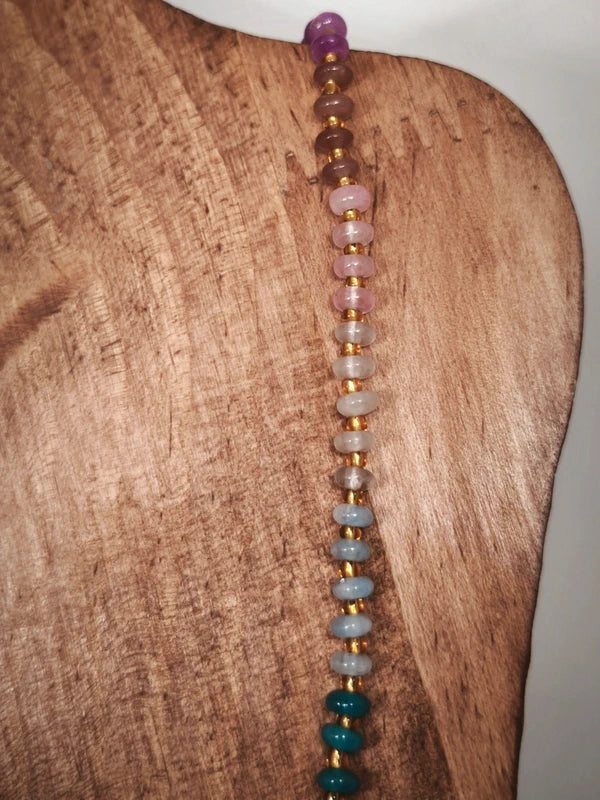 Collier multiperles en pierres naturelles