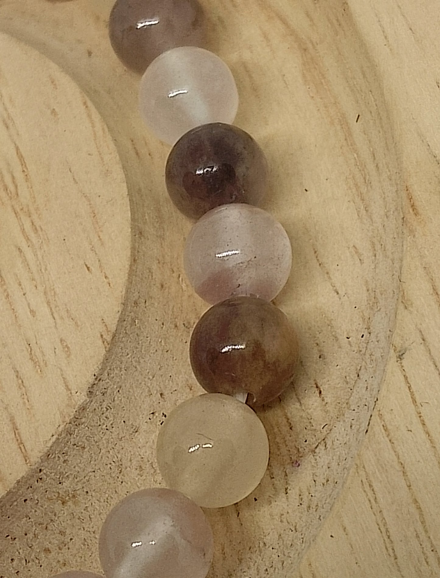 Bracelet quartz fumé 6mm