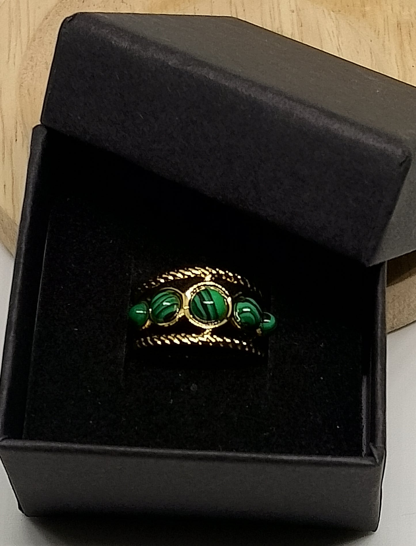 Bague ajustable 5 pierres 18mm