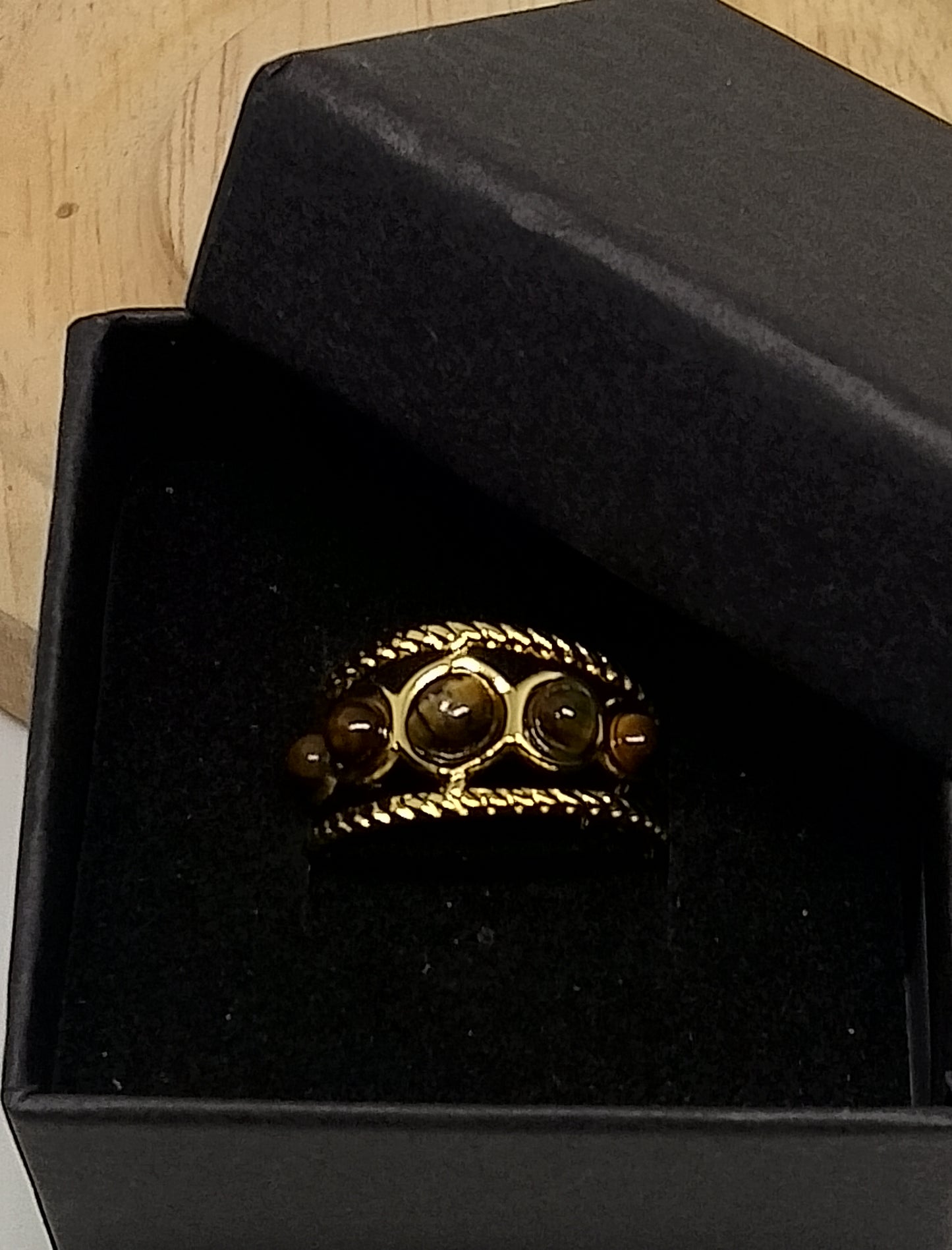 Bague ajustable 5 pierres