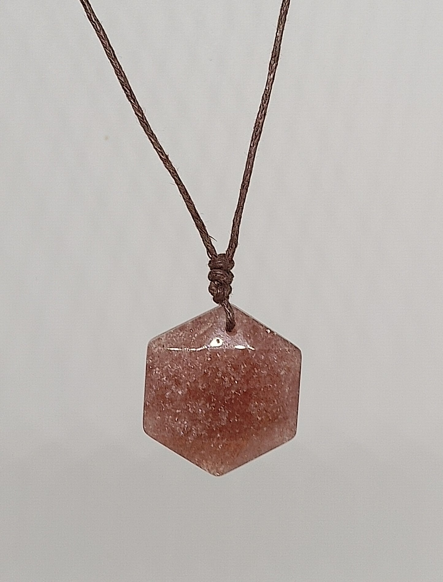 collier étoile quartz fraise