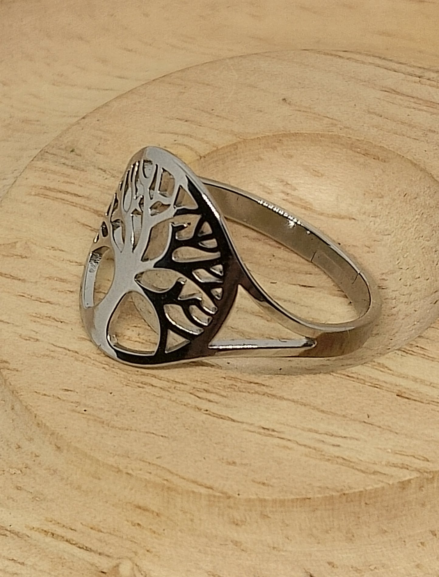 Bague arbre de vie en acier inoxydable