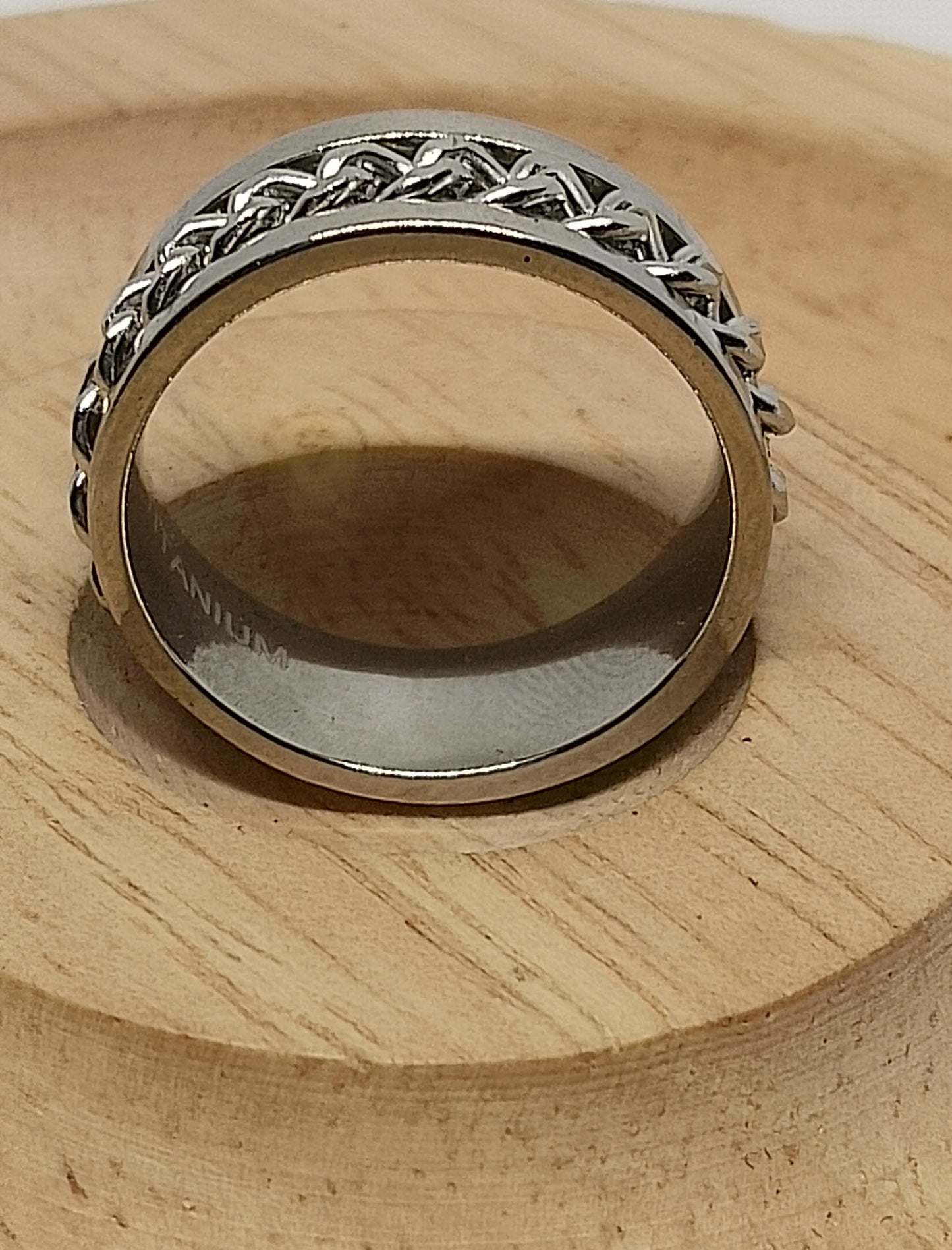 Anneau en acier inoxydable titane