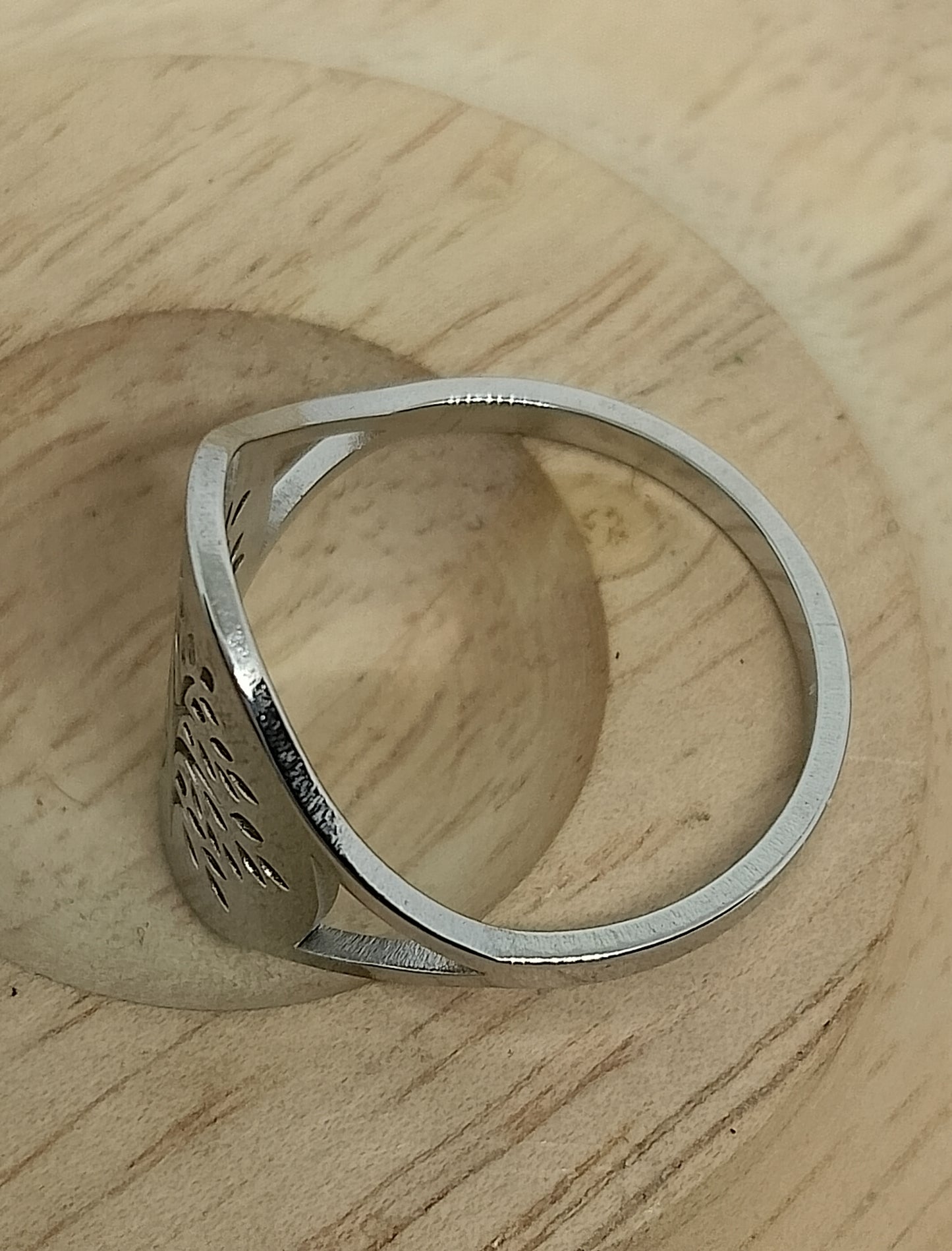 Bague arbre de vie en acier inoxydable