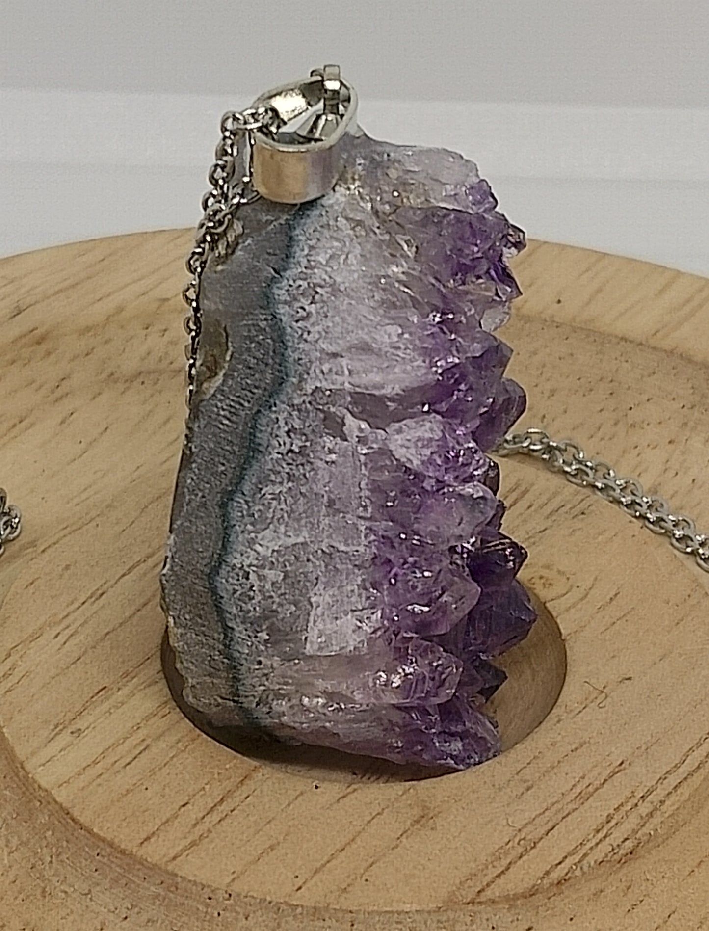 Collier géode d'améthyste