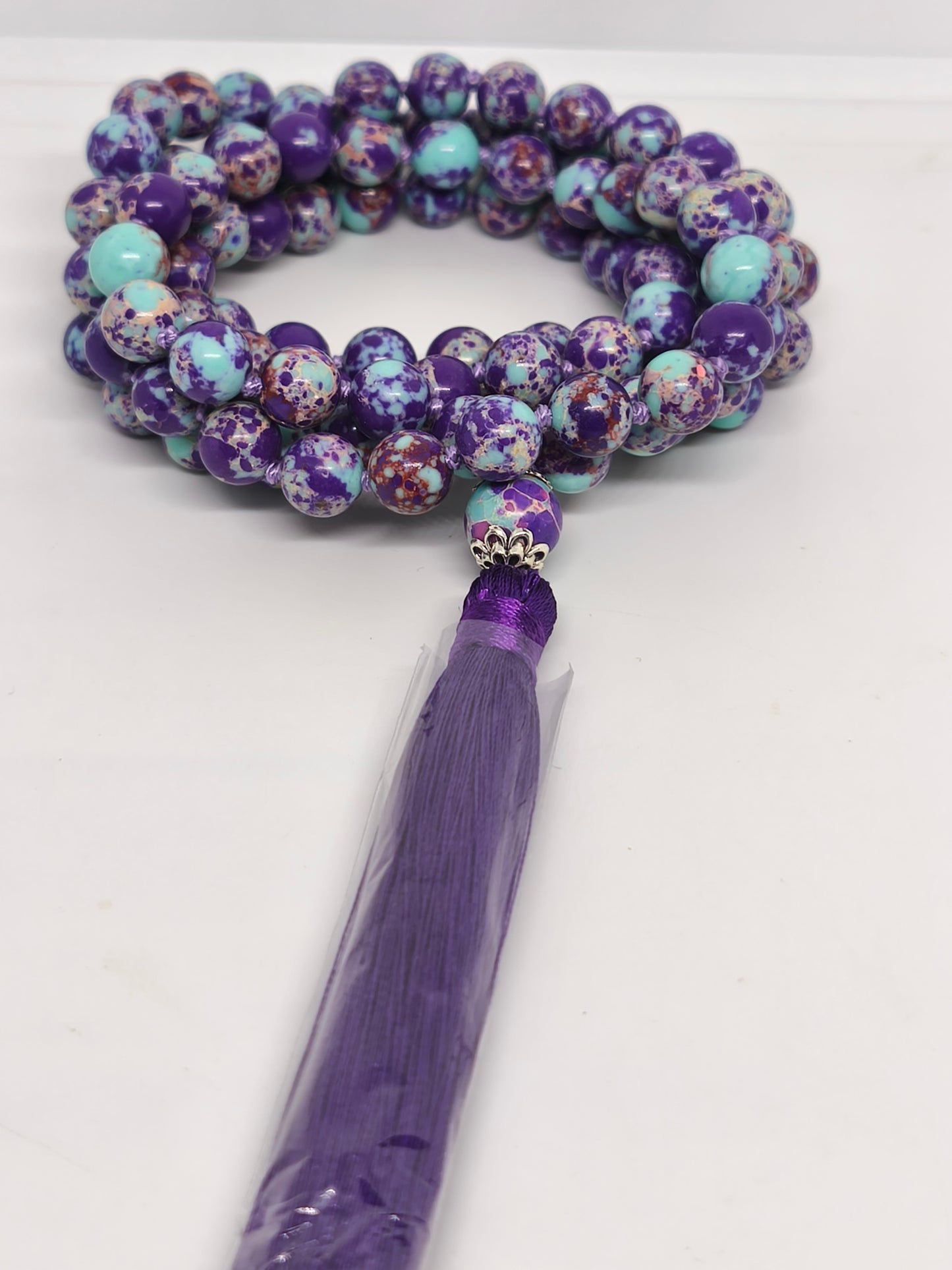 Collier Mala en calsilice 8mm