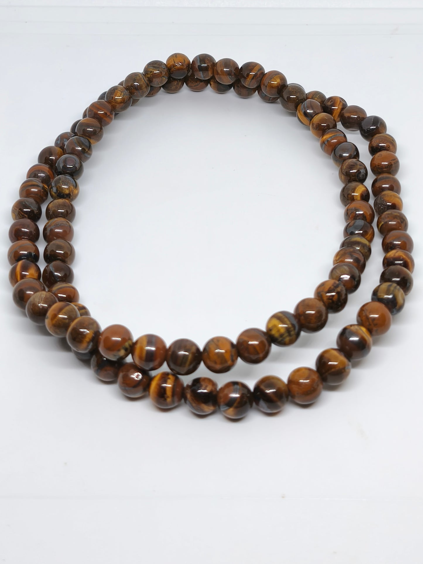 Collier en oeil de tigre 8mm