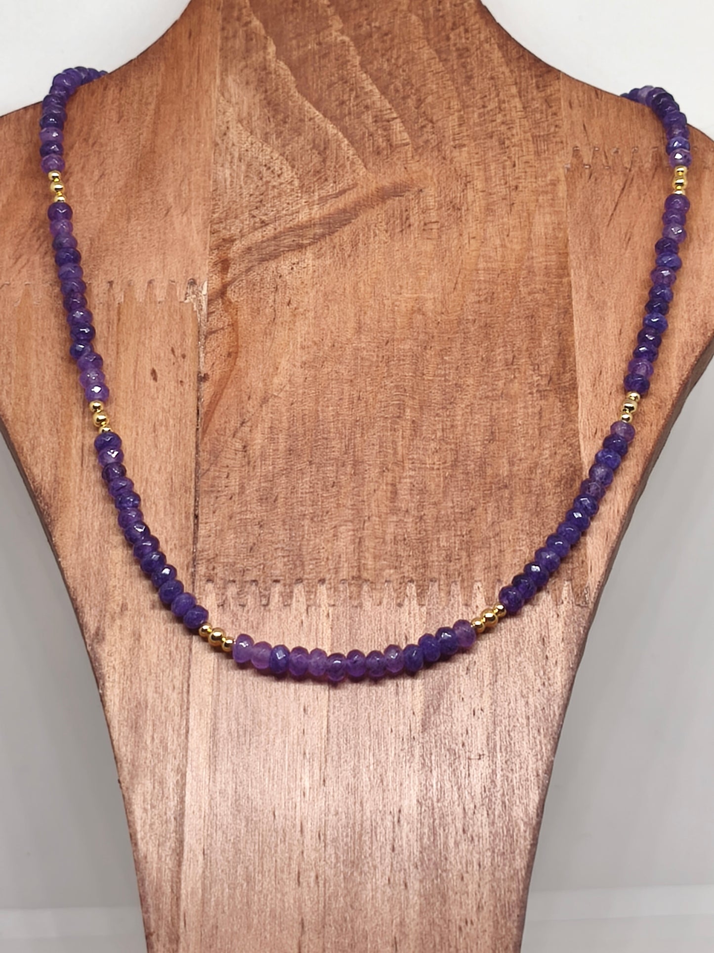 Collier en améthyste facette 4mm