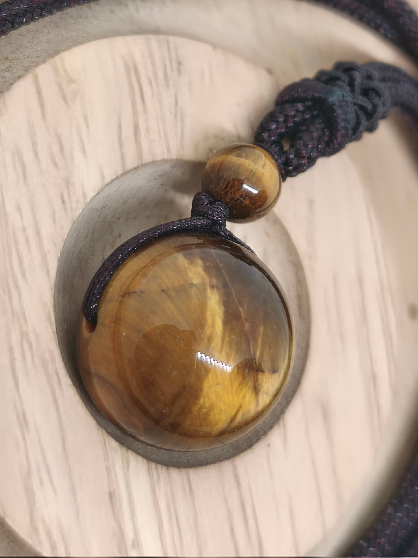 Collier en perles d'oeil de tigre