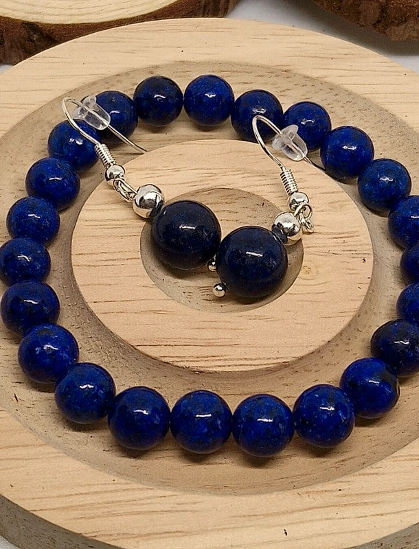 Ensemble en lapis lazuli