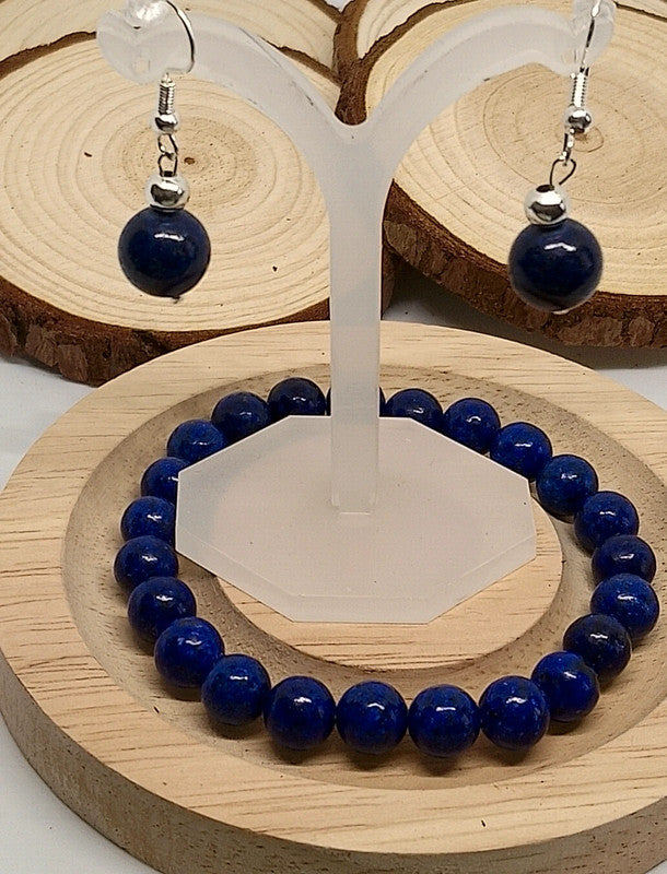 Ensemble en lapis lazuli