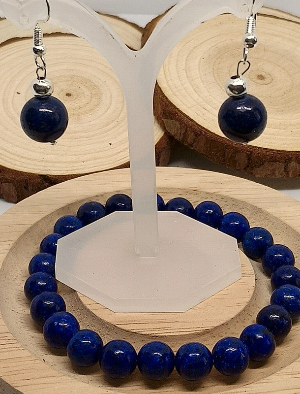 Ensemble en lapis lazuli