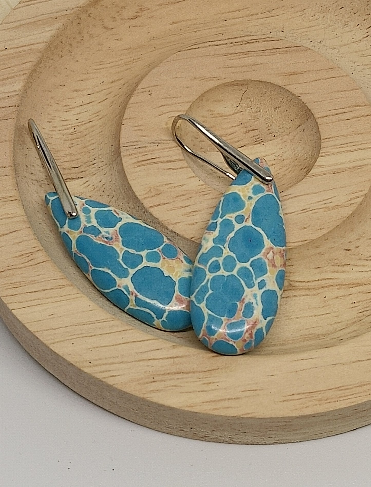 Boucles d'oreilles en jaspe