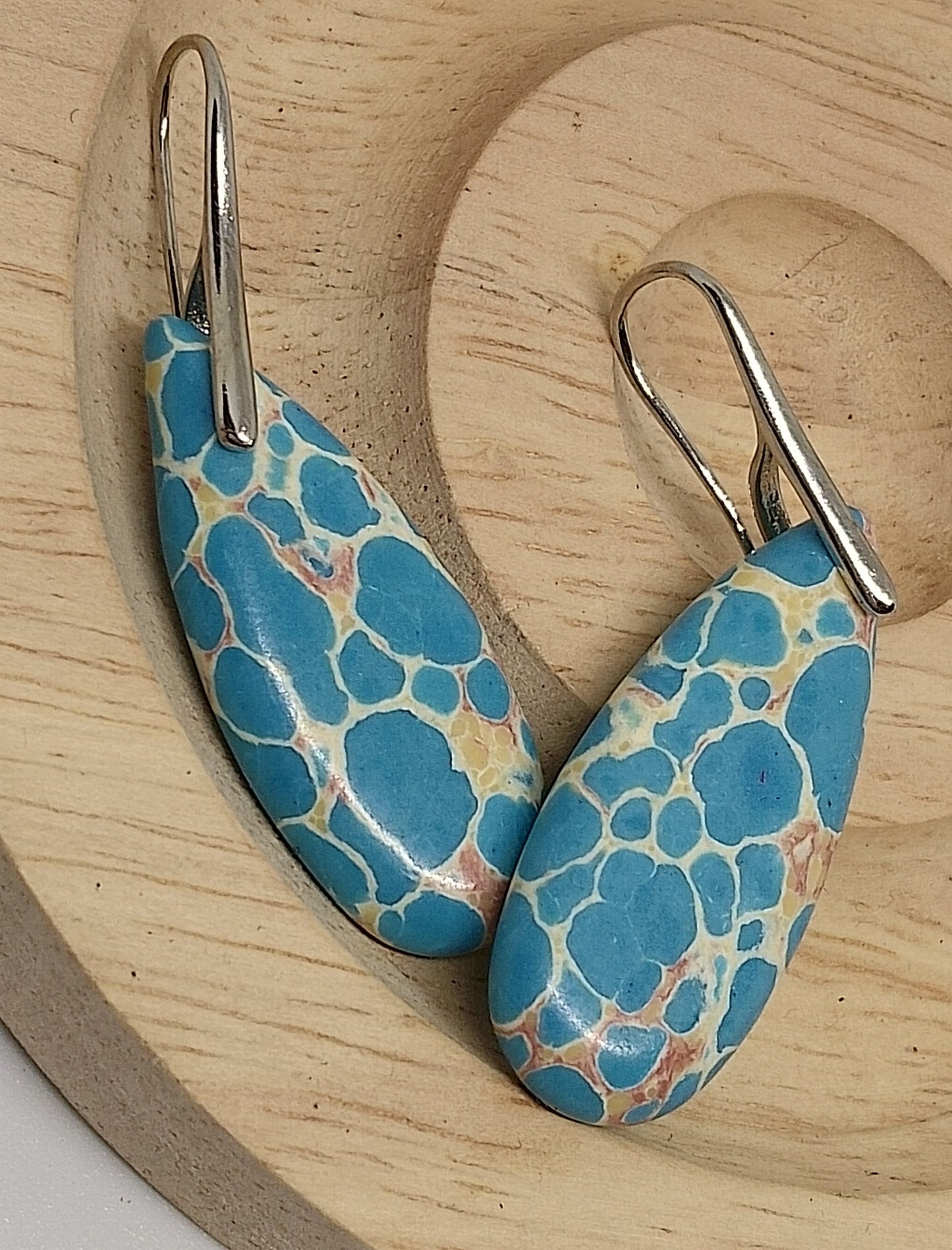 Boucles d'oreilles en jaspe