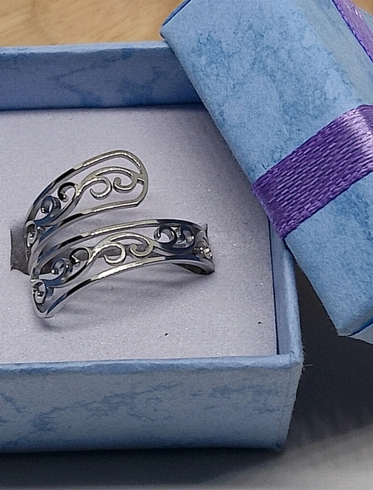 Bague cuillère en acier inoxydable