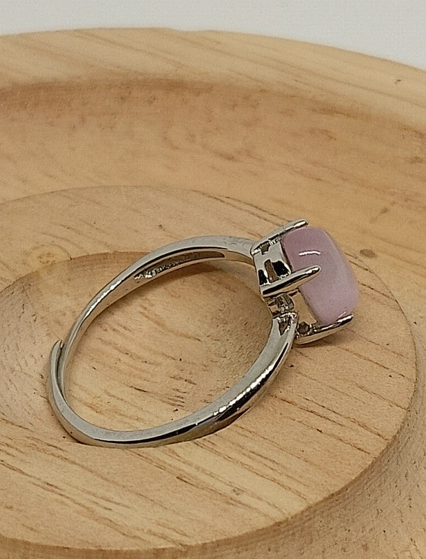 Bague en pierre de kunzite