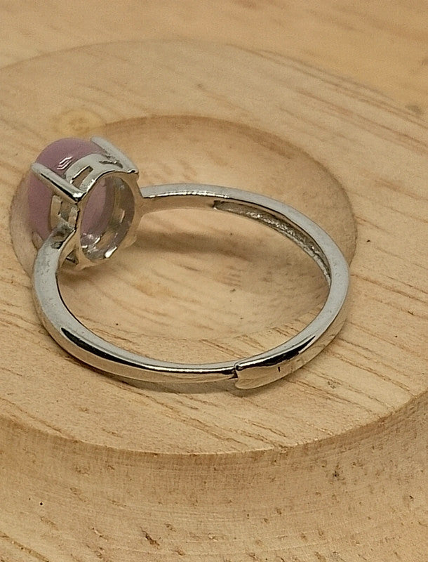 Bague en pierre de kunzite