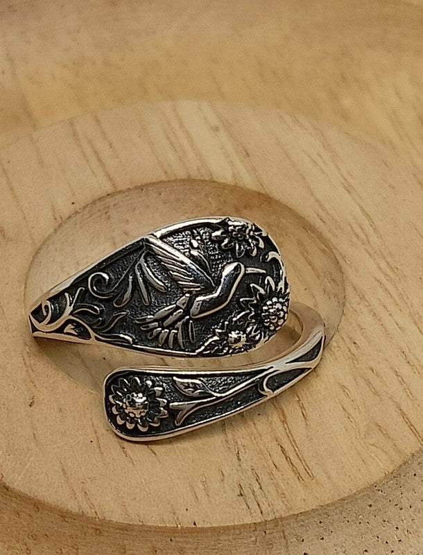 Bague colombe en argent sterling