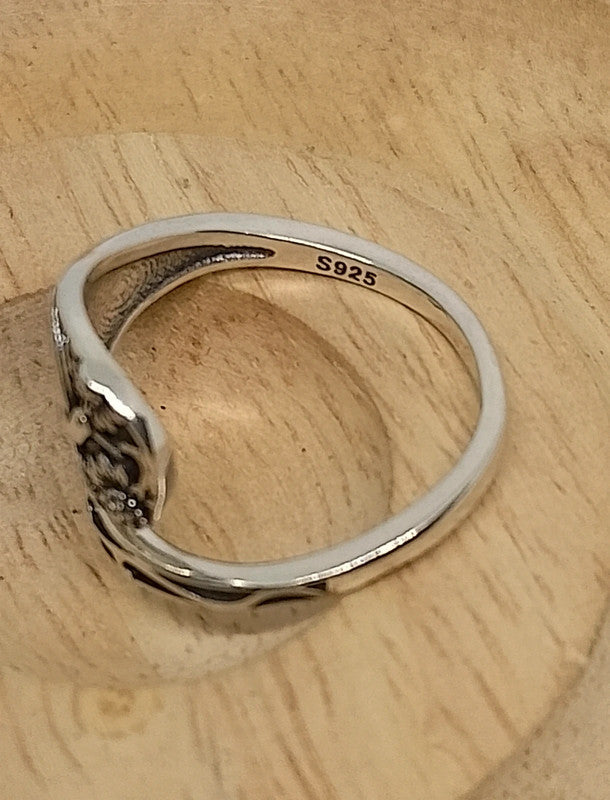 Bague colombe en argent sterling