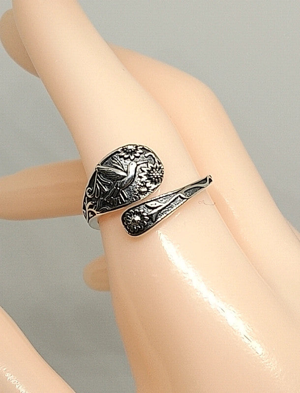 Bague colombe en argent sterling