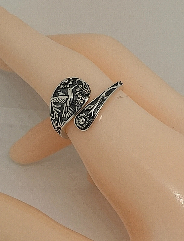 Bague colombe en argent sterling