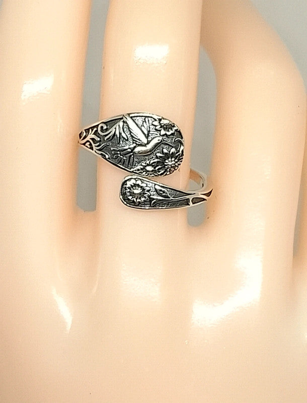 Bague colombe en argent sterling