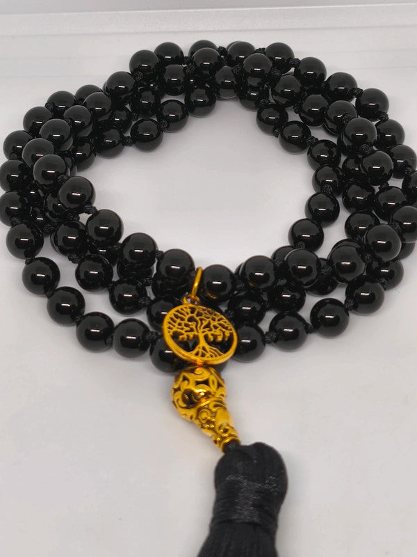Collier Mala en agate 8mm
