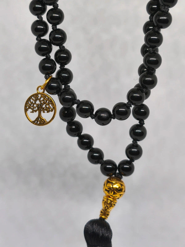 Collier Mala en agate 8mm