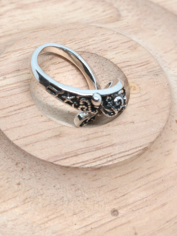 Bague cuillère en argent sterling et pierre de lune