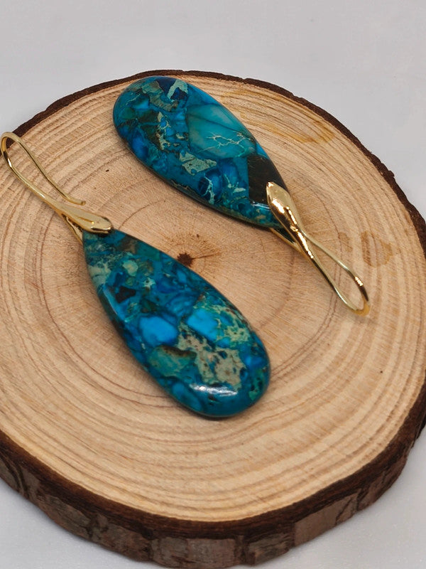 Boucles d'oreilles en variscite