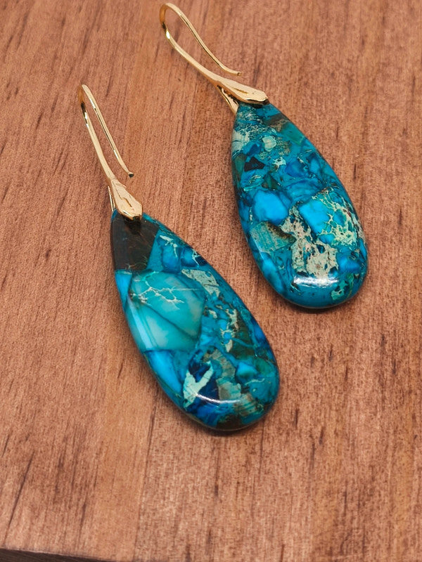 Boucles d'oreilles en variscite