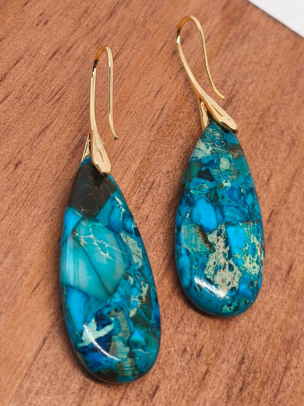 Boucles d'oreilles en variscite