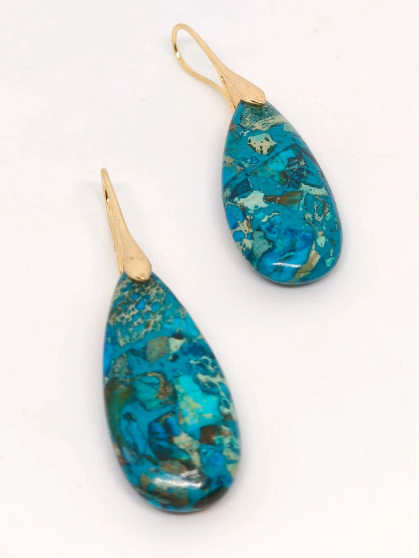 Boucles d'oreilles en variscite