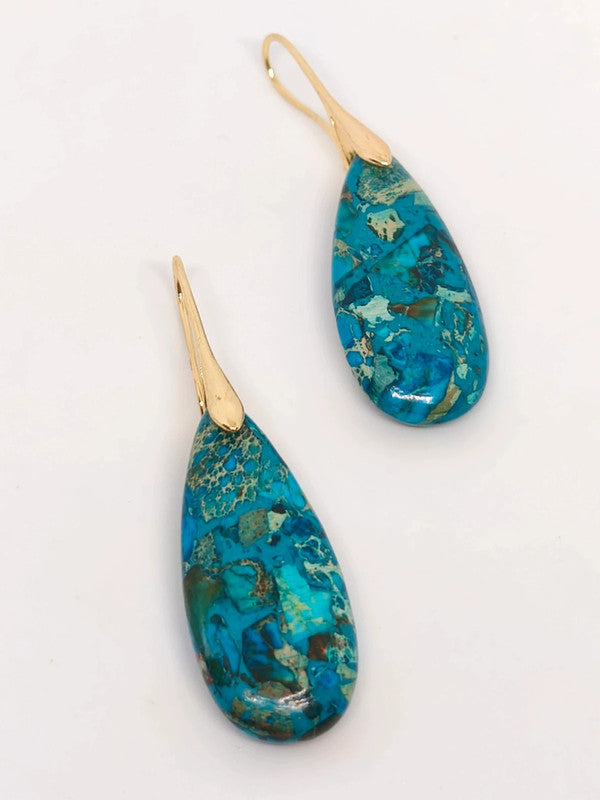 Boucles d'oreilles en variscite