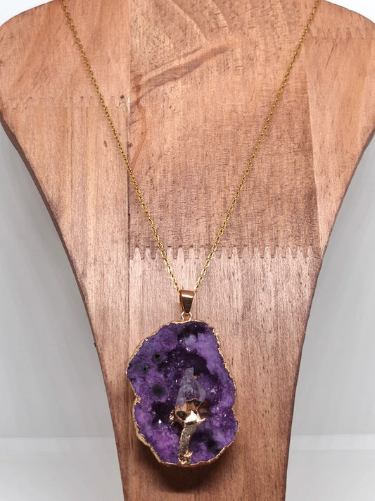 Collier en  améthyste