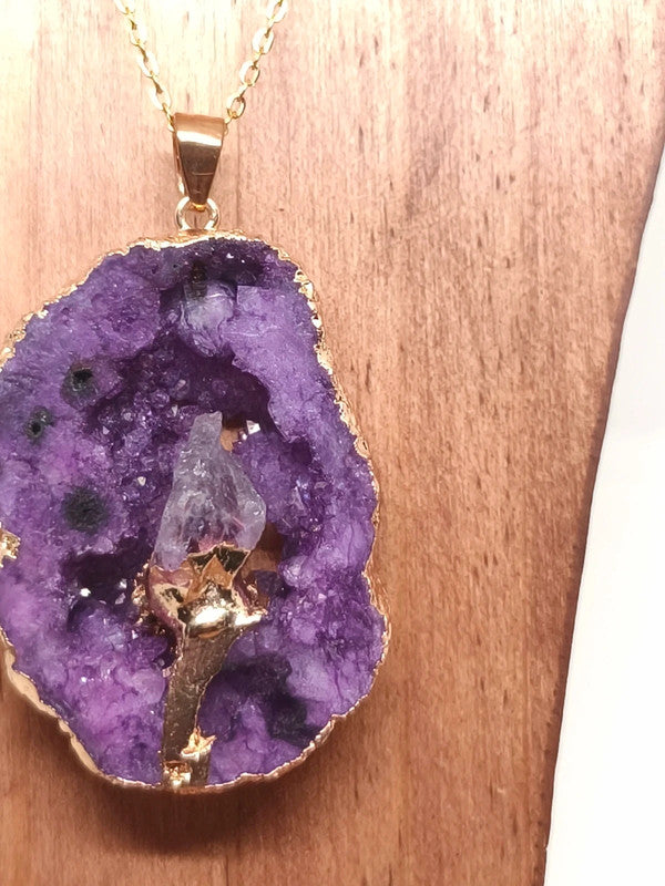 Collier en  améthyste