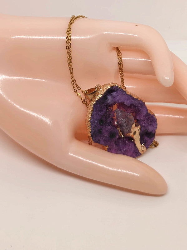 Collier en  améthyste