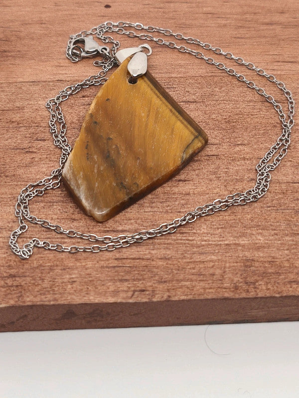 Collier en pierre d'oeil de tigre