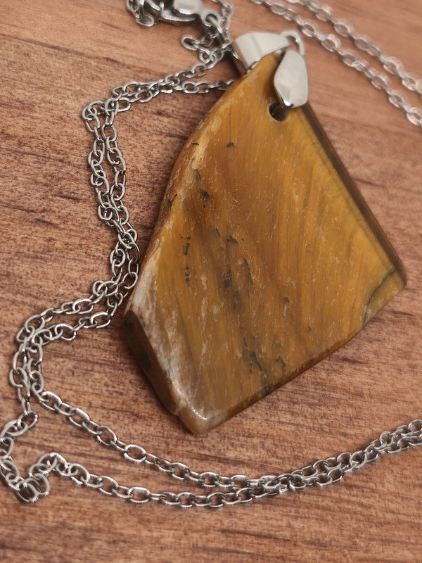Collier en pierre d'oeil de tigre
