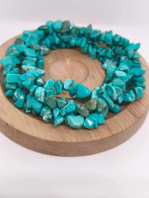 Collier en chips de pierre de turquoise