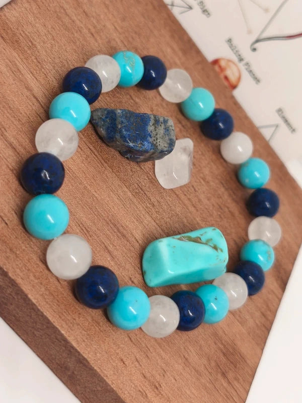 Bracelet zodiaque sagittaire multiperles