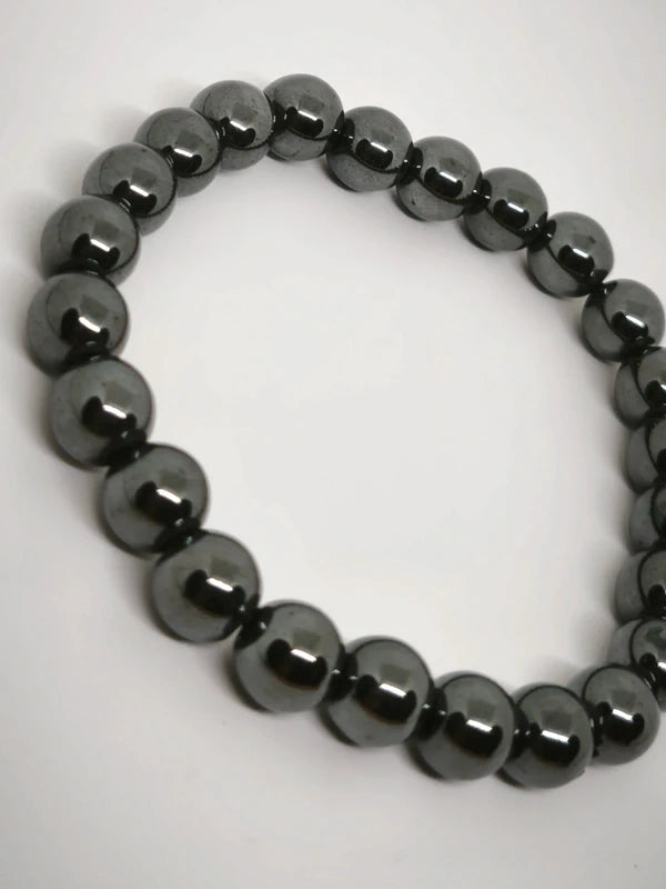 Ensemble de 4 bracelets en hématite 6-8mm