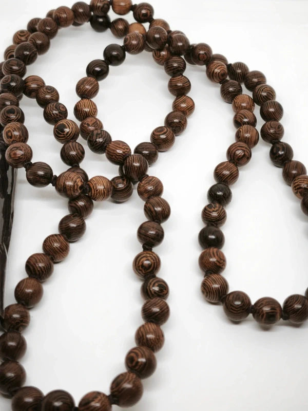 Collier Mala en bois de santal 8mm