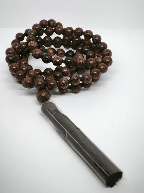 Collier Mala en bois de santal 8mm